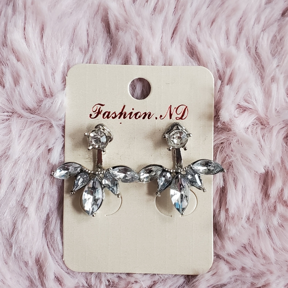 🍍Clear Gem Earrings
